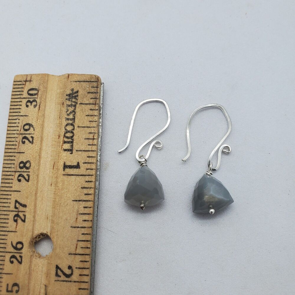 Sterling Silver and Glass Earrings